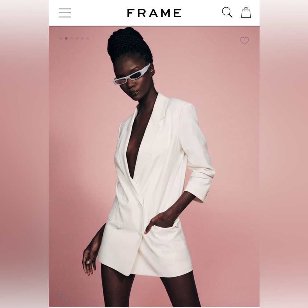 Frame x Imaan darted blazer